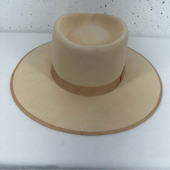 Lack of Color size XL 61cm Ivory Rancher Wool Fedora Hat - Picture 9 of 16